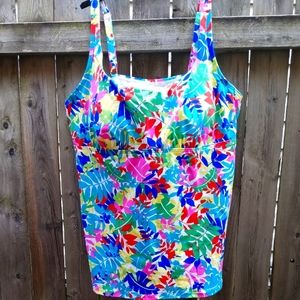 Lands End Tanki Top Bathing Suit, Size 16L,